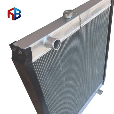 China Core Aluminum Plastic Tanks Cooling System New Arrival Technology Aluminum Radiator For Caterpillar E320B 950*729*56 for sale