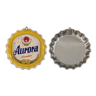 China No Fingerprint Aurora Premium Retro Metal Tin Capsule Signs For Home Bar Lounge for sale