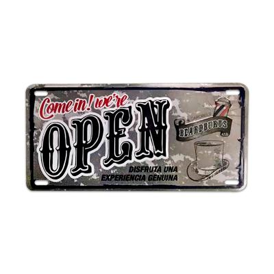 China No Fingerprint Aluminum Business Custom Hanging Door Open Closed Sign For Store for sale