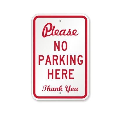 China No Fingerprint Factory Good Quality Aluminum Metal Traffic Plate Custom Road Prohibited Parking Sign for sale