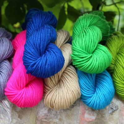 China 2021 New High Tenacity Yarn Colorful Crochet Thread 100% Acrylic Yarn For Weaving Socks for sale