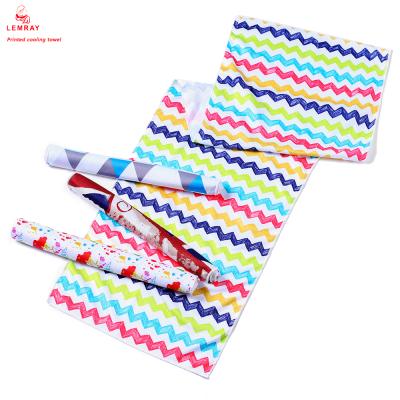 China Fashion Disposable Quick Dry Design Custom Sports Towel For Fitness Instant Cooling for sale