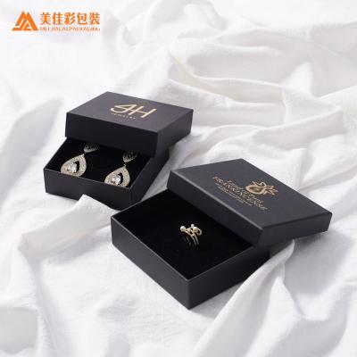 China Jewelry ; Collars; wristbands; earings ; rings custom logo paper set luxury cheap unique black fancy gift rings box for rings for sale