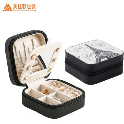 China Eco-friendly Luxury Portable Organizer Accessories Book Case Travel Jewelry Storage for sale