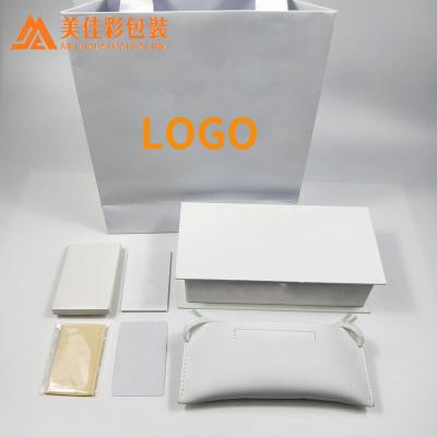 China Luxury White Sunglasses Custom Sunglass Set Eyewear Sunglasses Case Packaging For Sunglasses for sale