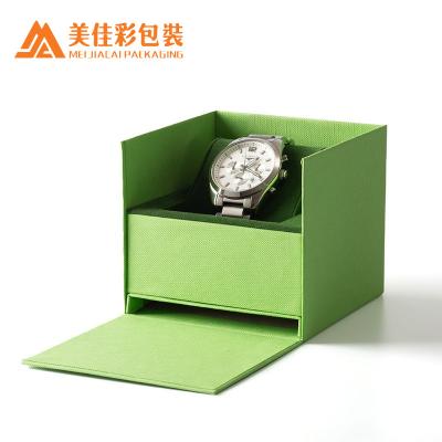 China Luxury Green Watch Ladies Men Single Wrist Set Watch Boxes And Cases With Logo for sale