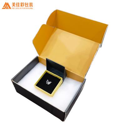 China Recycled Jewelry Listing Materials Custom Logo Small Free Shipping Boxes For Jewelry for sale