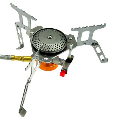 China Stainless Copper Alloy Gas Stove Picnic Butane Collapsible Camping Outdoor Burner And Burner for sale