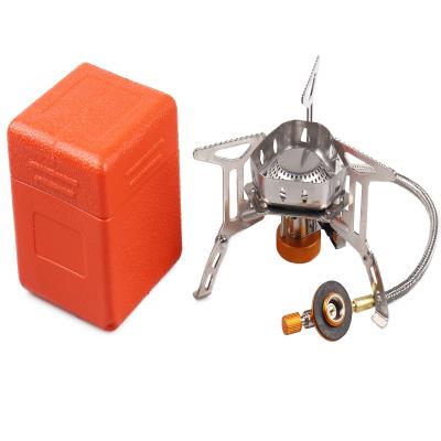 China Portable Outdoor Picnic Mini Cooking Gas Camping Stove Camper of Copper Alloy and Stainless Steel for sale