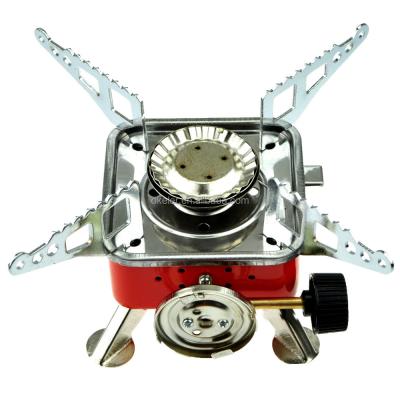 China Cheapest Powered Copper Alloy And Stainless Steel Portable Card Type Camping Stove for sale