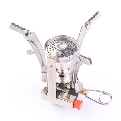 China 201 Stainless Steel Bracket New Arrival Butane Gas Camping Barbecue Stove Mini Cooker Portable Gas Stoves For Outdoor Hiking for sale