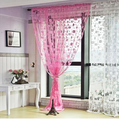 China Romantic Pink Stripe 1m x2m Tassel Drape Line String Curtain For Window Hallway Door for sale