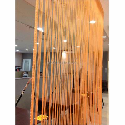 China Wholesale 3m x 3m Window Door Room Home Decor Orange Tassel Tassel Christmas Drape Panel String Curtain for sale