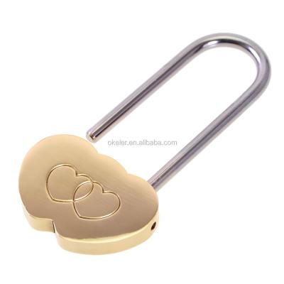 China Locks one time only fashinal love heart shaped memorial padlocks lock on sale for sale