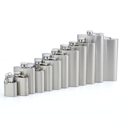 China Portable Stainless Steel Liquor Liquor Mini Hip Flask Flagon Whiskey Pocket Liquor Bottle Traditional Wine Jar for sale