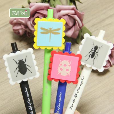 China Cartoon Ballpen KAI'SM Cartoon Bug ballpen Personality Soft PVC balpen Support Customized Service for sale