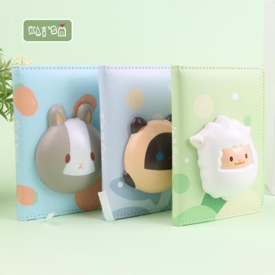 China KAI'SM 3D Eco-friendly Paper Animals Shape Notebook Personalized Relaxing Leather Notebook For Kids Support Customized Service for sale