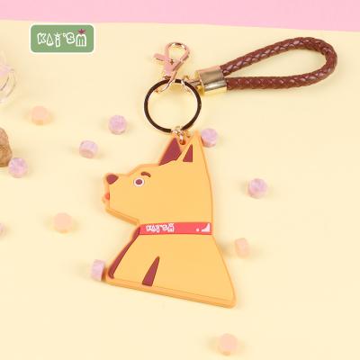 China KAI'SM 3D Cartoon Cute Animal Waterproof Luggage Tag PVC Luggage Tag Soft Support Customized Service for sale