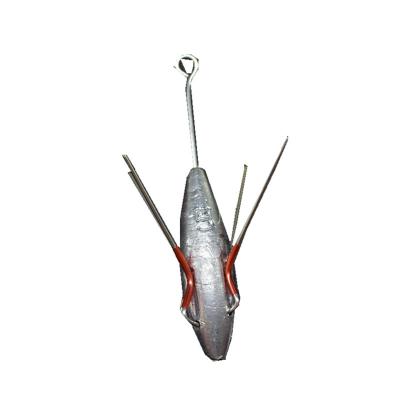 China Lead Wholesale Surf Casting Fishing Breakaway Saltwater 50-300g  Anti-lost Lead Fishing Lead Weights Sputnik Surf Sinkers for sale