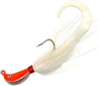 China 1/4oz 1/2oz 1/8oz 1oz Fishing Bucktail Jig Head Hook Round Ball Head Fishing Hook J for sale