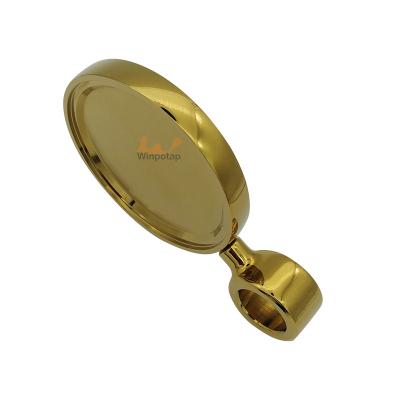 China Viable Beer Factory Supply Bar Accessories Brass Material Beer Tower Brand Holder Medallion for sale