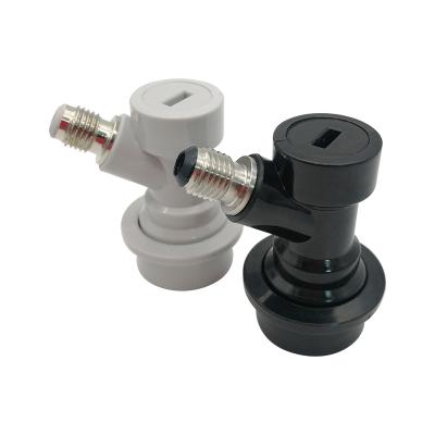 China Sustainable Gas/Liquid Ball Lock Corny Beer Keg Disconnects For Cornelius Style Keg Connector Home Brew Beer Kit Thread Ball Lock for sale