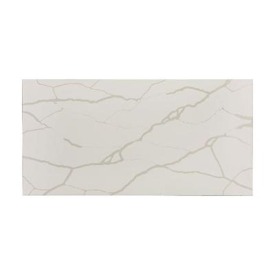 China Factory Modern Pearl White Calacatta Quartz Stone Countertops Slab Price On Sale for sale