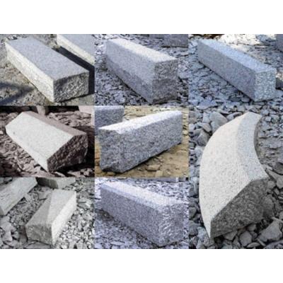 China Traditional China Gray Kerb Stone Planter Granite Stone Kerbstone For Project for sale