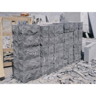 China Modern Natural Shape Interlocking Gray Limestone Stone Wall Cladding for sale