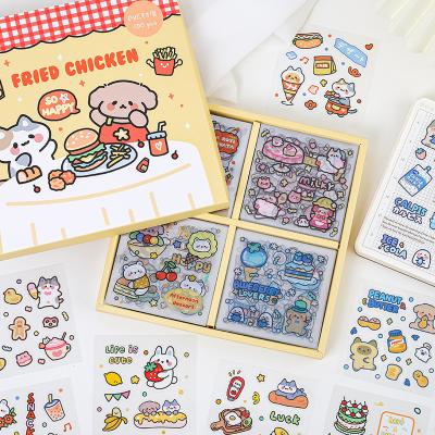 China 100 Piece Decorative Sticker / Box Creative Cute Cartoon Sticker Shape Decorative Stickers for sale