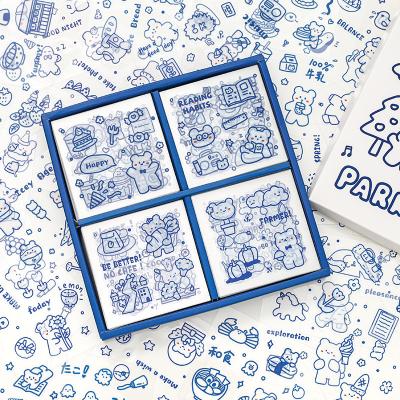 China Decorative Sticker 100 Piece /Box Creative Cute Sticker Fashion Bear Decorative Stickers for sale