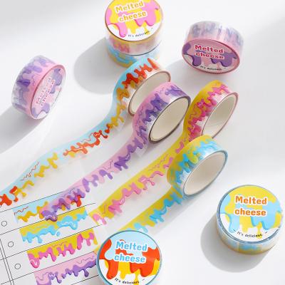 China New Cute Leopard Self Adhesive Paper Tape Decorative Tape for sale