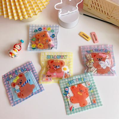 China Korean cute bear valve bag storage bag gift cartoon packing bag moisture-proof lovely bag for sale