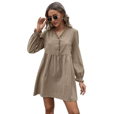 China Breathable Wholesale Boutique Women Clothing Long Sleeve Short Dresses For Women for sale