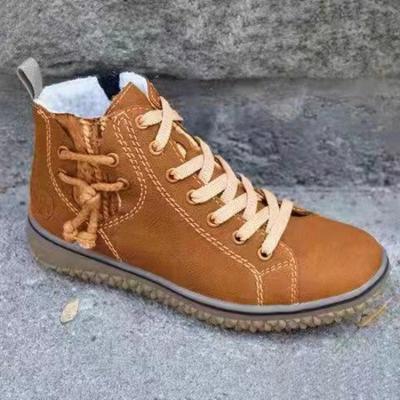 China Fashion trend design women's new PU leather high top slow walking casual shoes sports shoes for sale