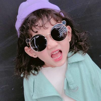 China Kids Sunglasses 2021 Kids Sunglasses Round Eyesight Custom Baby Boys Shade Girls Kids Toddler Eyewear Cute Logo Cheap ZHE UV400 for sale