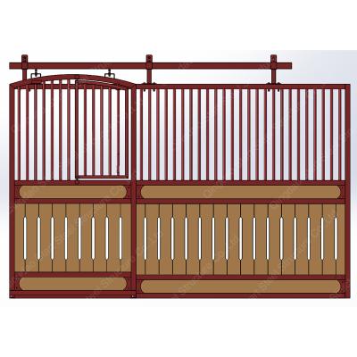 China Equestrian Classic Equine Equipment Horse Stall Front Panels And Horse Side Partitions for sale