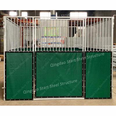 China Equine Farms Equipment Horse Stall Systems Steel Frame Portable Horse Stables for sale