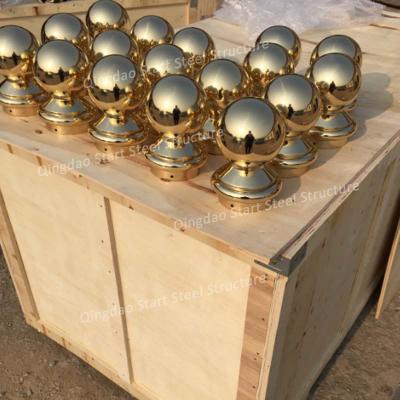 China Decoration Horse Barn Accessories Brass Ball Finials For Horse Stalls Decoration for sale