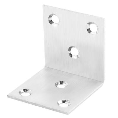 China Furniture Accessories Stainless Steel Angle Code 90 Degree Angle Bracket for sale