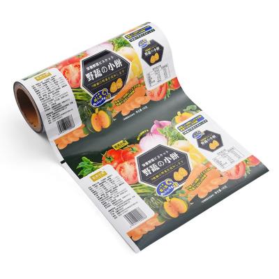 China Custom Printing Moisture Proof Snack Food Packaging Laminate Film Packaging Plastic Roll Film Te koop