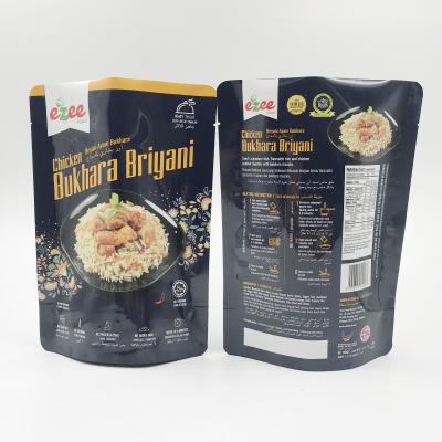 China Custom Printed Security Retort Pouch Aluminum Foil Plastic Stand Up Bag For Rice for sale