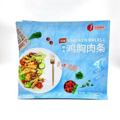 중국 High Quality Disposable Flat Bottom Gusset Pouches Meat Fish Side Chicken Precooked Plastic Bags 판매용