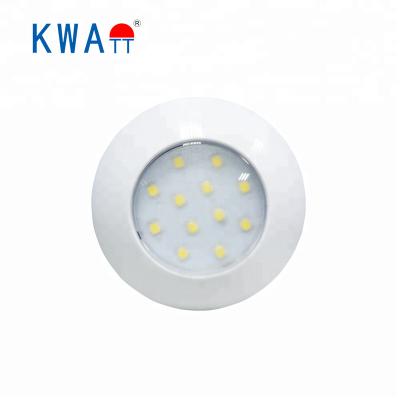 China Factory High Quality Vehicle Circle Bezel Auto Interior 12-24V 12LED Polycarbonate Lens KWATT LED Lights For Caravan RV Cabin With CE RoHS for sale