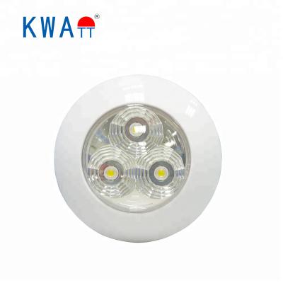 China Polycarbonate lens 12V hign power LED round interior ceiling lights for caravan, cabin, RV with CE RoHS for sale