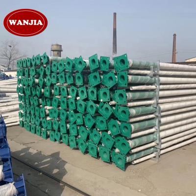 China Square 5m 6m 7m Galvanized Road Lighting Pole for sale