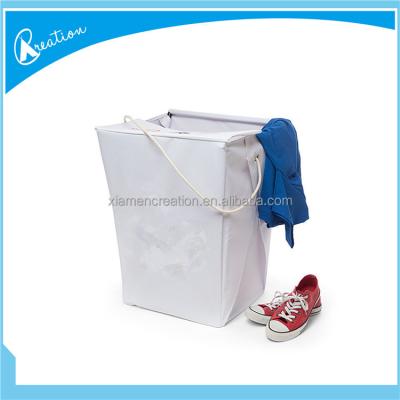 China Sustainable Canvas Clothes Laundry Hamper Dirty Storage Basket for sale