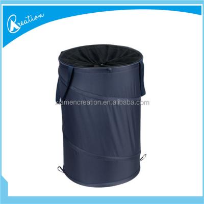 China Eco Friendly Black Household Pop Up Basket Foldable Laundry Basket for sale