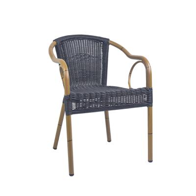 China Traditional Rattan Armchair On Sale Black Patio Yard Furniture Round Rattan Garden Chairs for sale