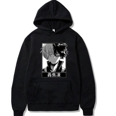 China Breathable Anime Shoto Todoroki Hoodie My Hero Academia Sweatshirt Tops For Men for sale